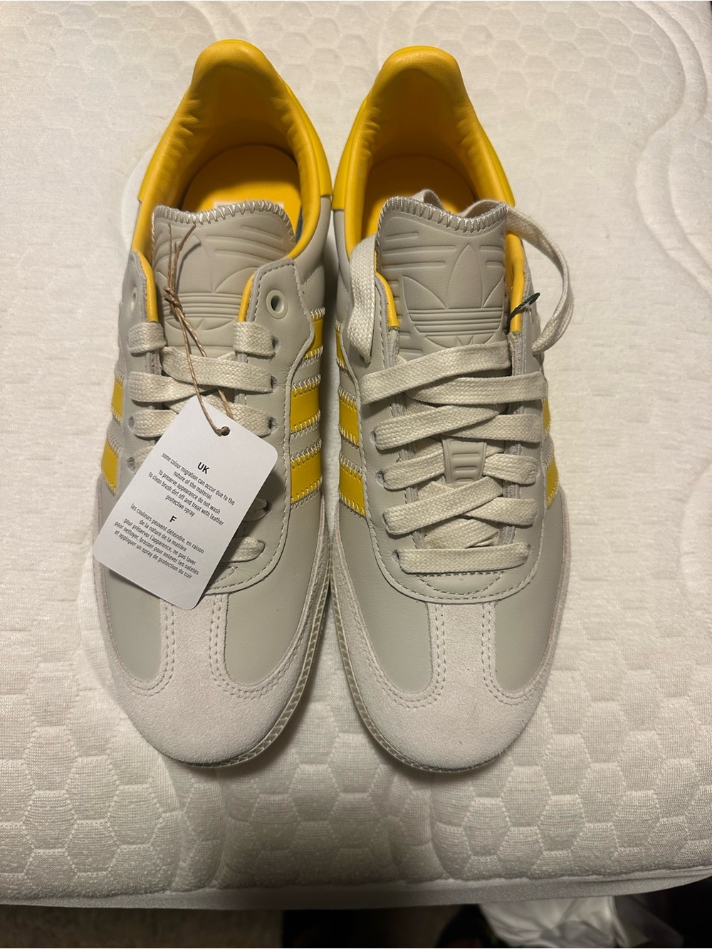 adidas Men's Retro Runner Sneakers in Light Gray and Yellow